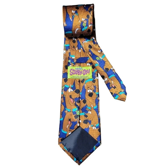 Cartoon Network Hanna-Barbera 2001 Vintage Scooby-Doo Men's Silk Neck Tie - Picture 1 of 7
